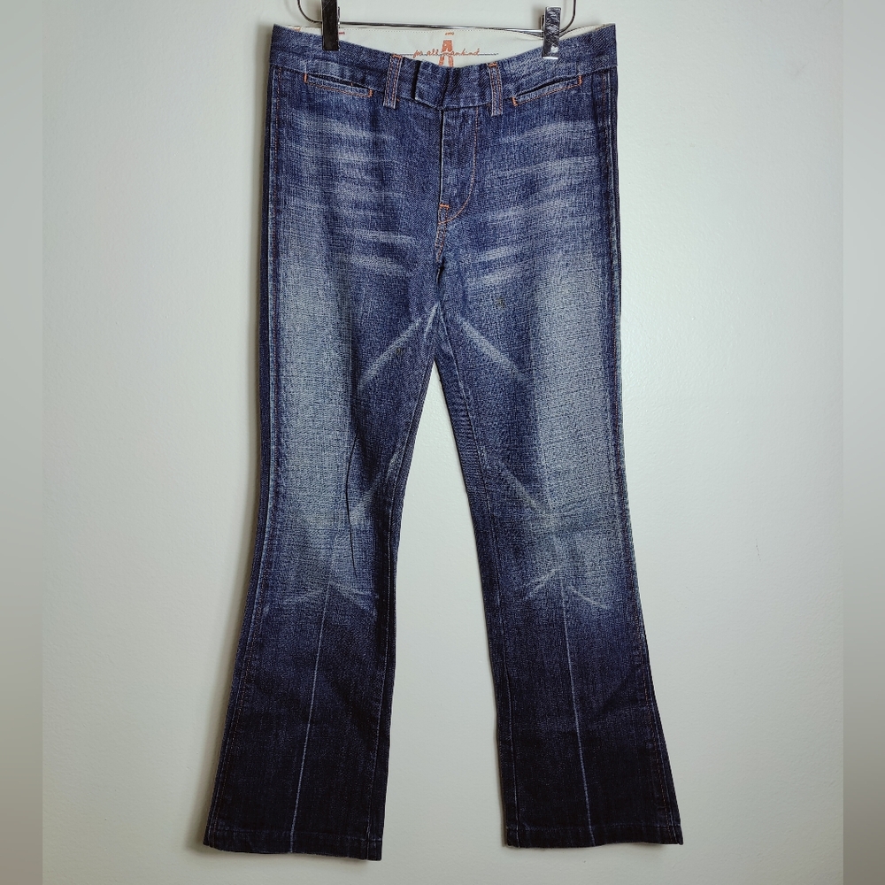 VTG Y2K 7 For All Mankind Boot Cut Low Rise Tab Pocket Jeans, Sz 27